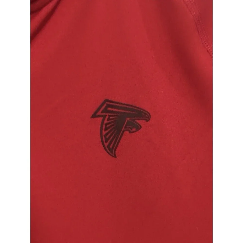 Men’s NFL Atlanta Falcons Dri-Fit Red Quarter-Zip Pullover. Size M